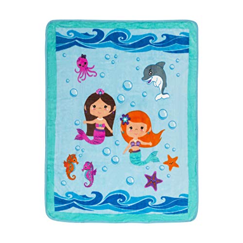 Super Soft Mermaid Toddler Throw Blanket