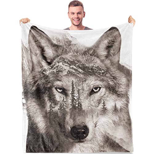 Wolf Throw Blanket
