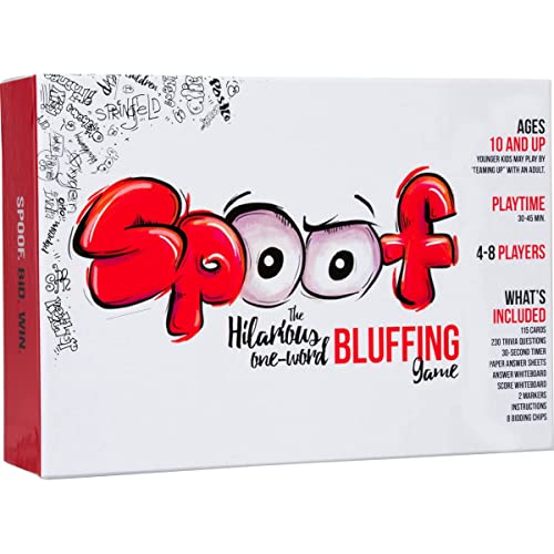 SPOOF Bluffing Board Game - Hilarious Party Fun for Everyone