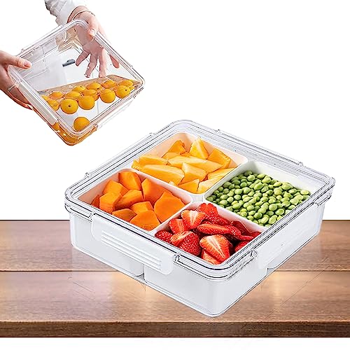 Veggie Tray with Lid - Reusable Food Storage Containers