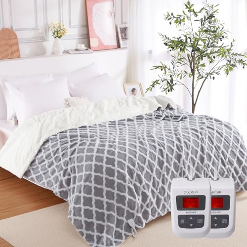 CAROMIO Electric Blanket - Fast Heating, Safe, and Versatile