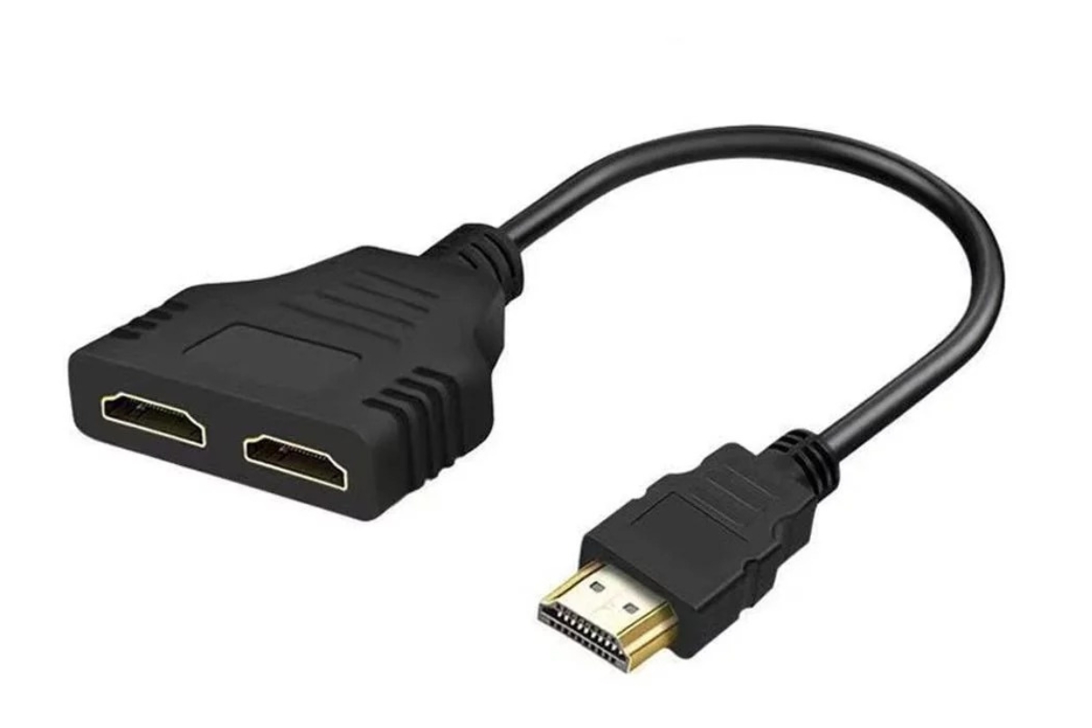 8 Superior 1080P HDMI Port Male To 2 Female 1-In-2-Out Splitter Cable Adapter Converters For 2023