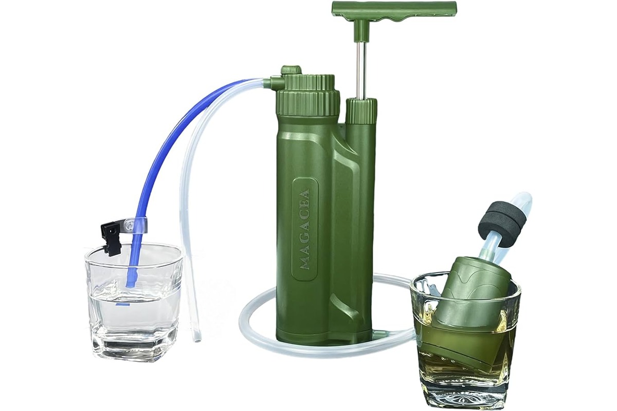 Waterdrop Gravity Water Filter Straw, Camping Water Filtration System,  Water Purifier Survival for Travel, Backpacking and Emergency Preparedness,  1.5
