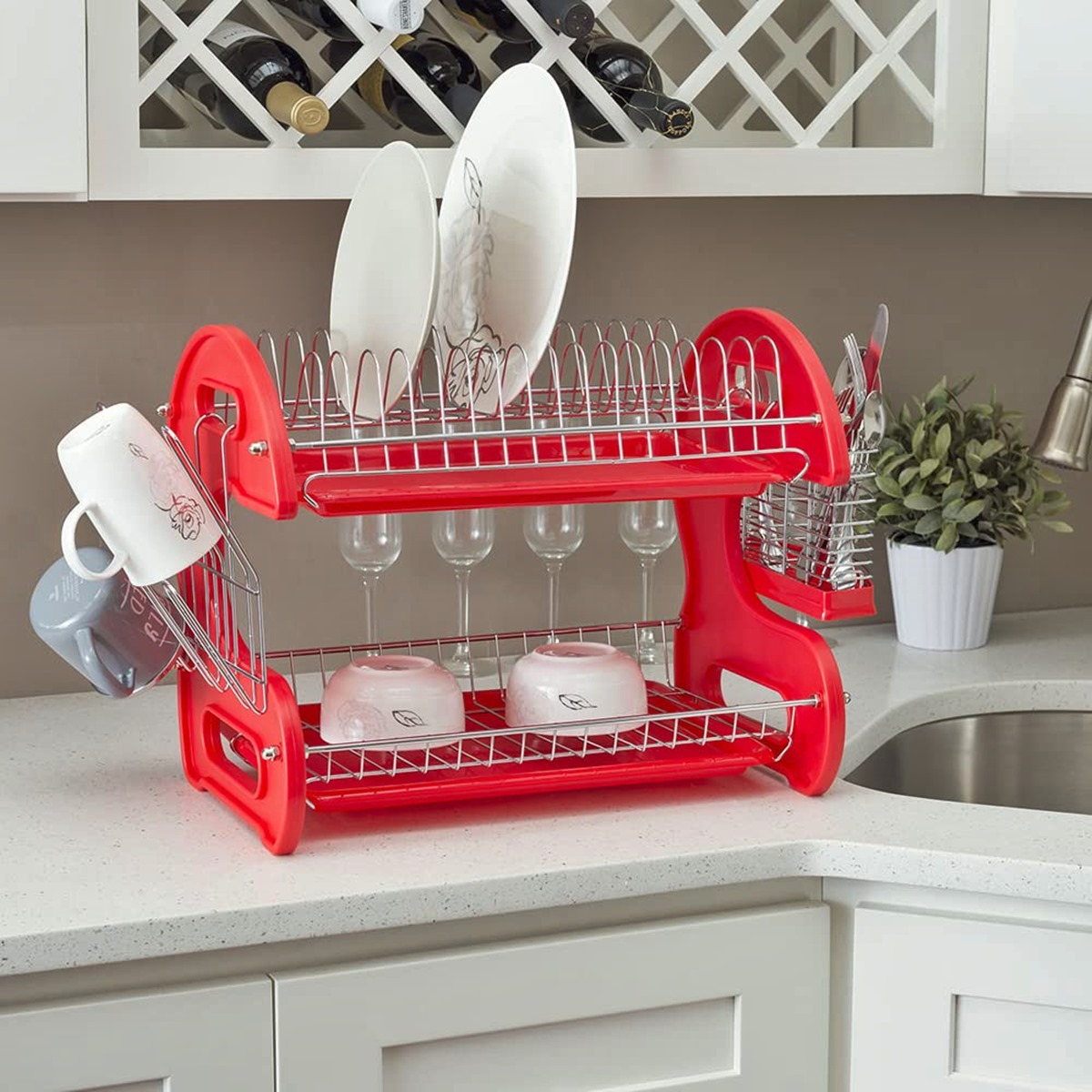 9 Incredible Red Dish Drying Rack for 2024