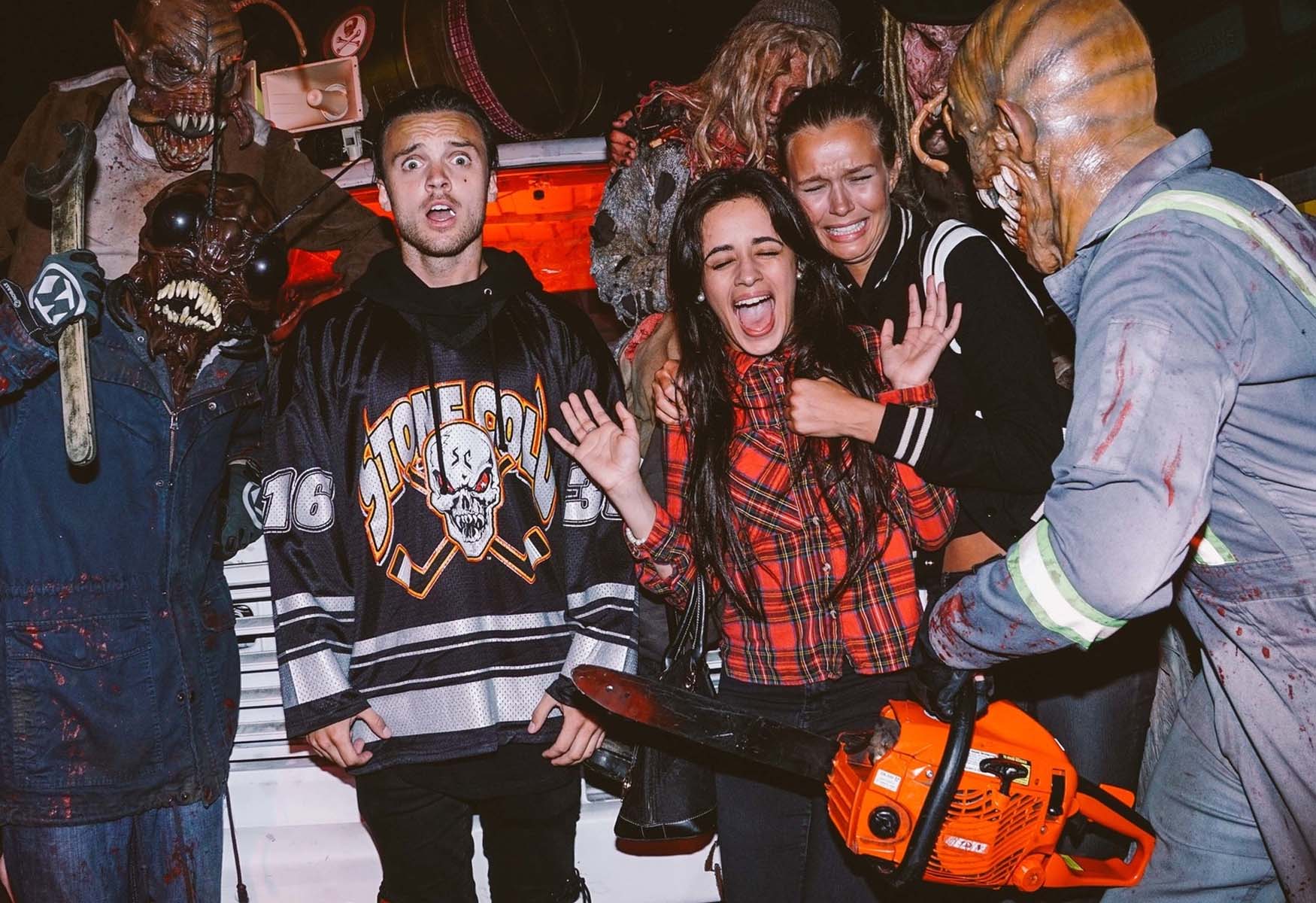 Celebs Brave The Scares At Halloween Horror Nights: Scary Fun Photos!