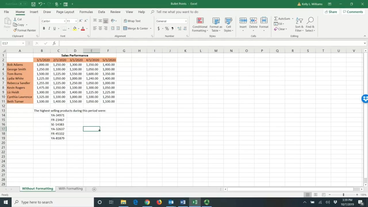 how-to-add-bullet-points-in-excel