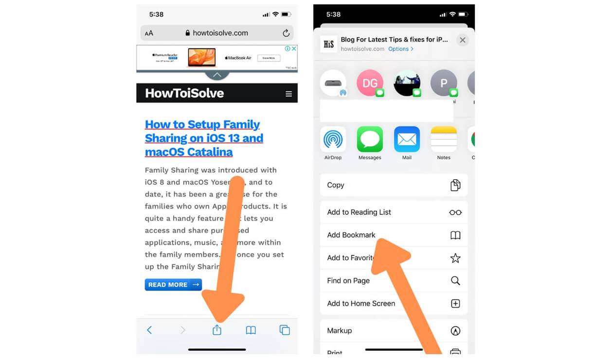 How To Add Safari Bookmarks On An IPhone Or IPod Touch