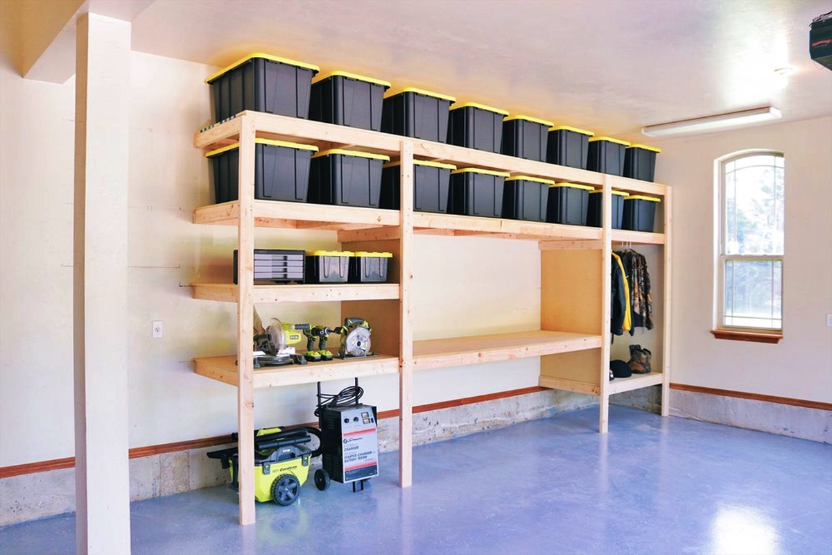 How To Build A Wood Shelf For Garage