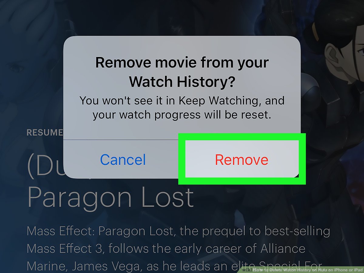How To Delete Hulu Watch History
