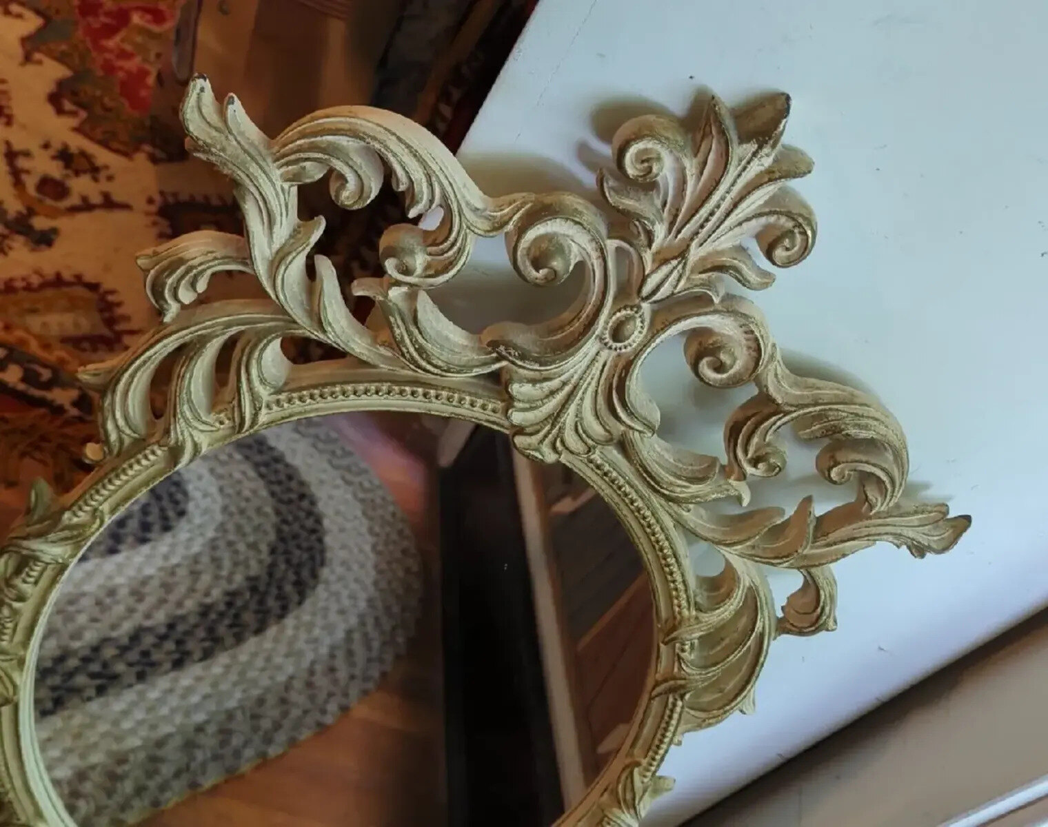how-to-distress-mirror-frame