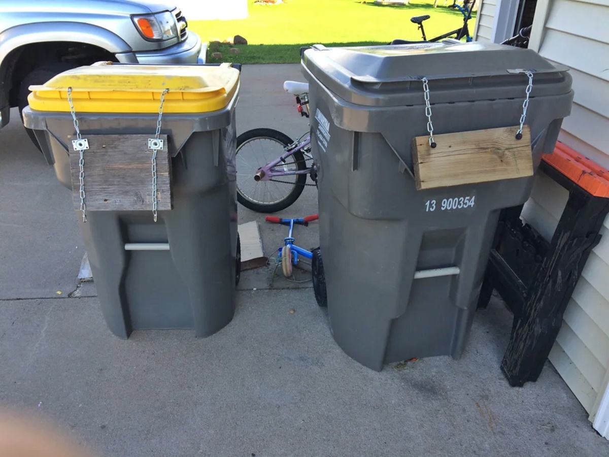 How To Keep Your Trash Can From Blowing Away