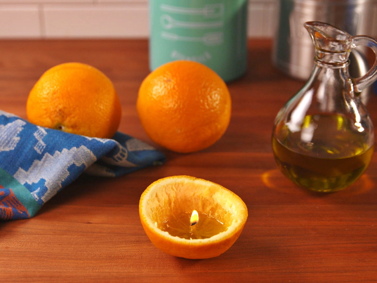 How To Make A Candle From An Orange