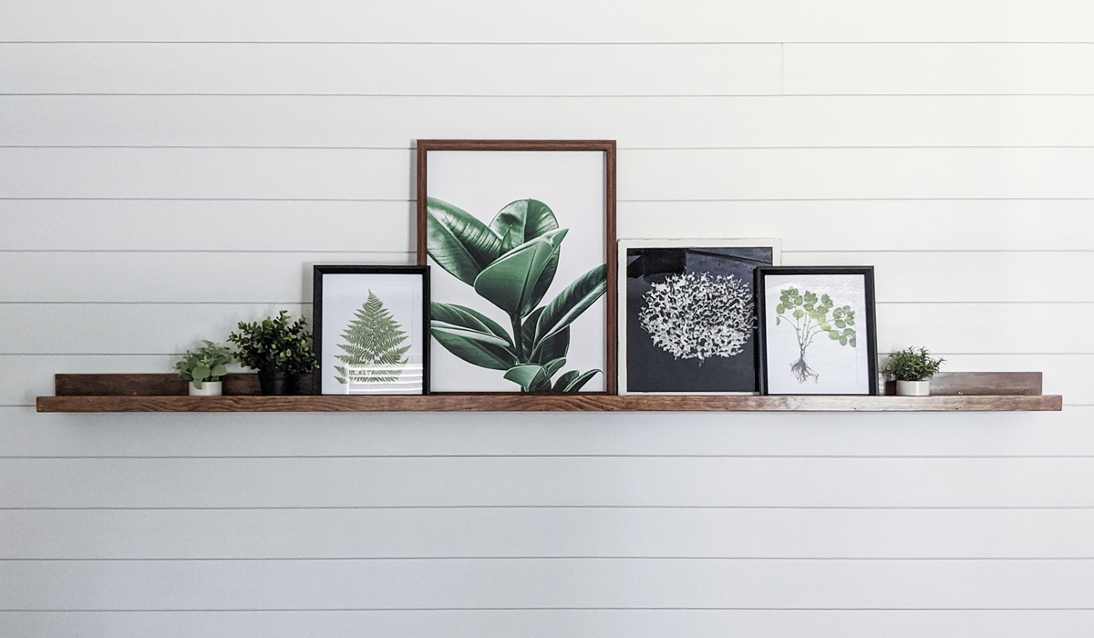 How To Make A Picture Ledge Shelf