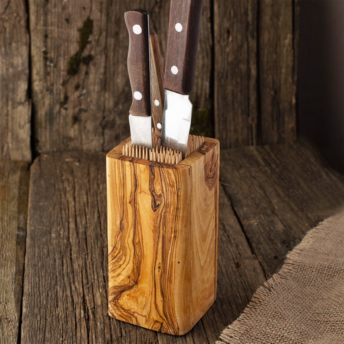 How To Make Knife Block With Skewers