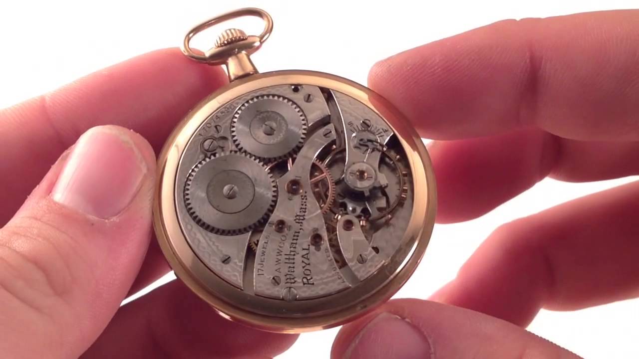 How To Open A Waltham Pocket Watch