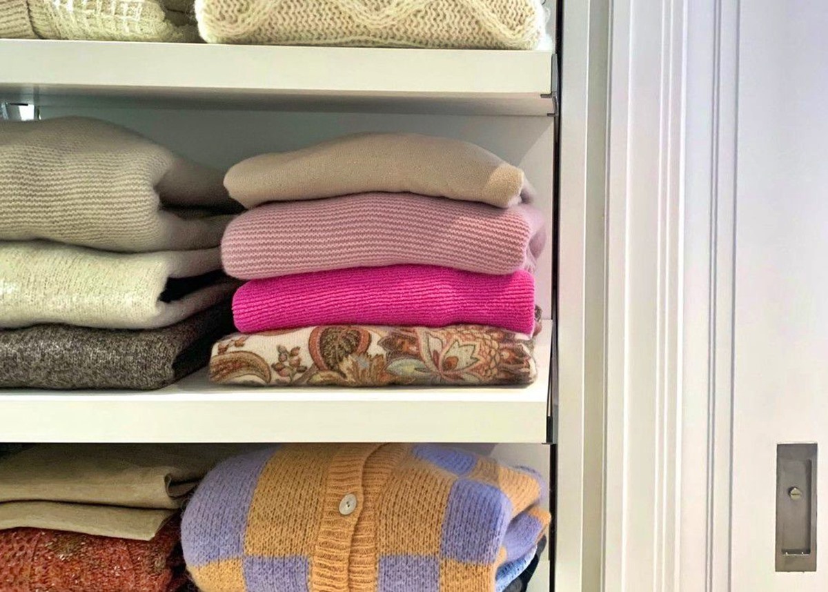 How To Organize Sweaters On A Shelf
