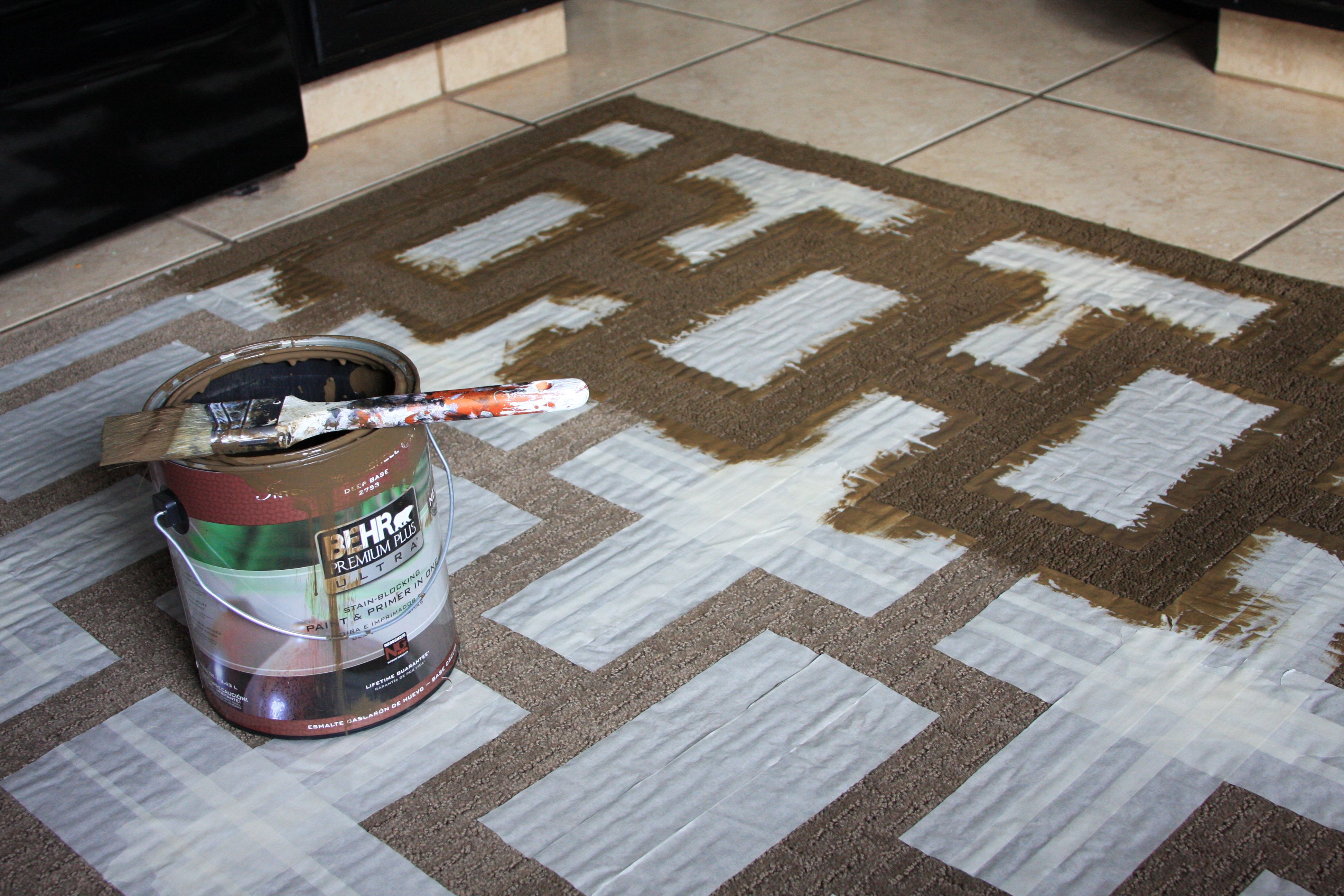 How To Paint An Area Rug