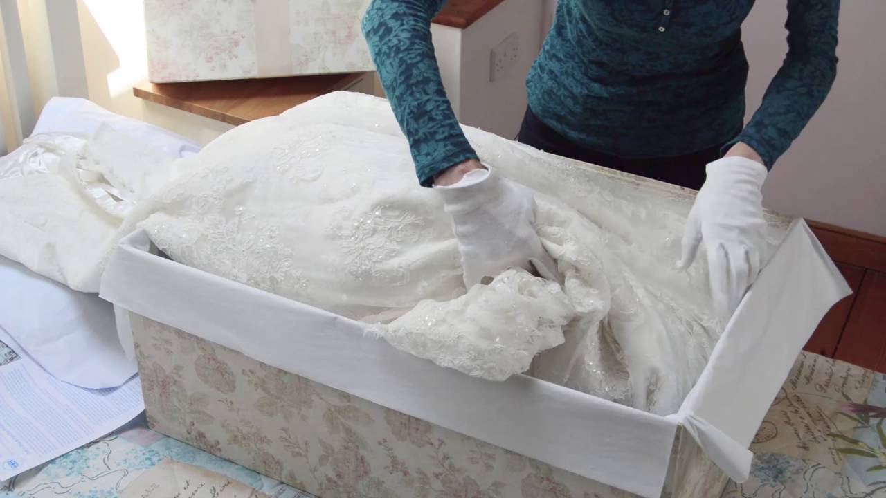 How To Put A Wedding Dress In A Storage Bag