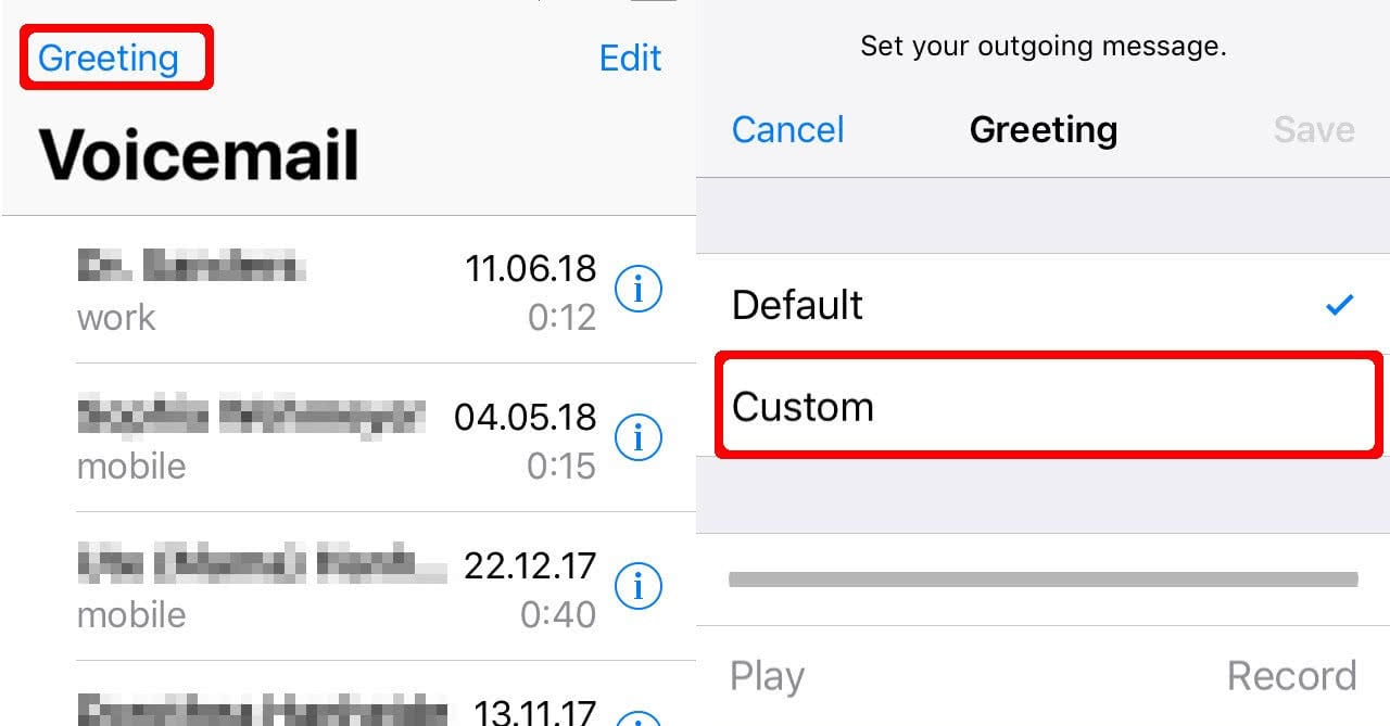 How To Record A Voicemail Greeting On IPhone