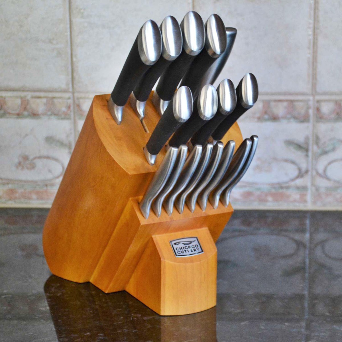 How To Release The Childproof Button Chicago Cutlery Knife Block