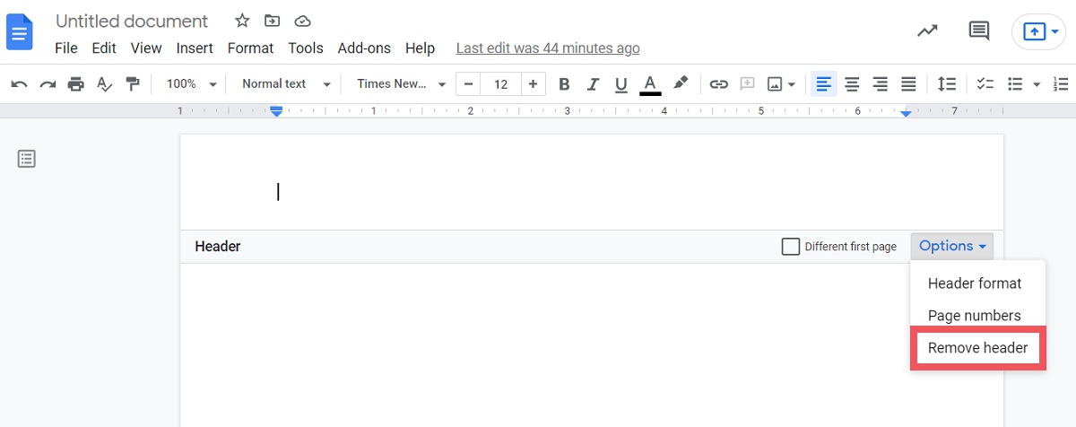How To Remove A Footer In Google Docs
