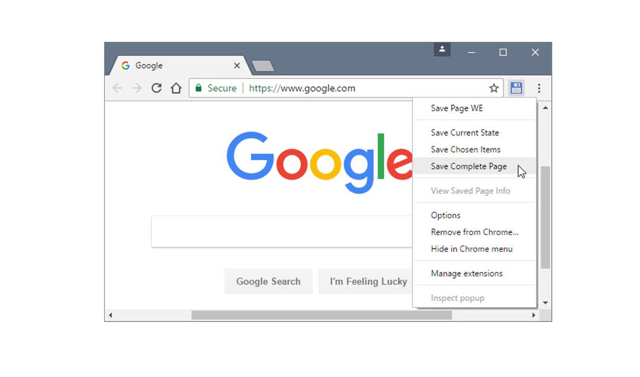 How To Save Web Pages In Google Chrome