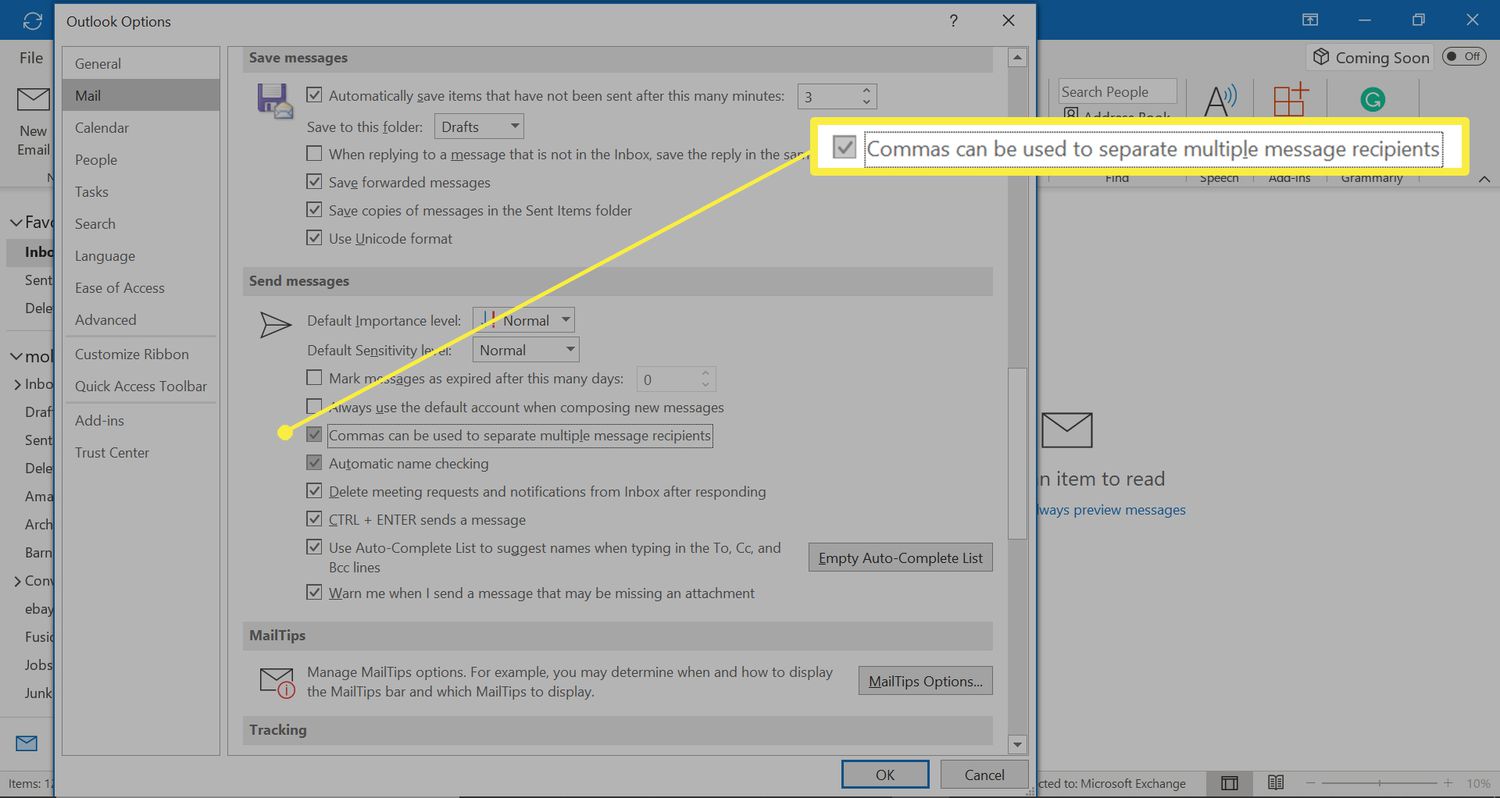 How To Separate Email Recipients With Commas In Outlook
