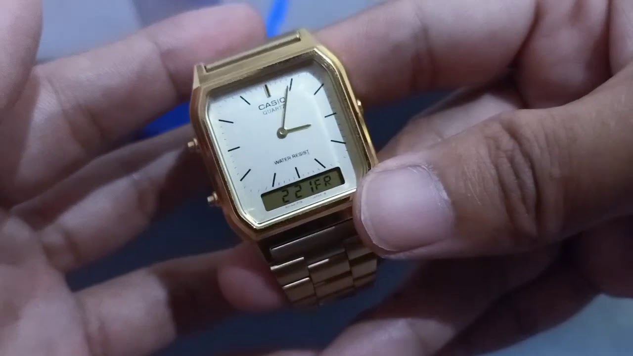 How To Set The Time On A Casio Watch With Three Buttons