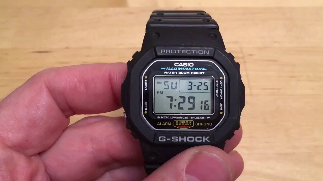 How To Set Time On Casio G-Shock Solar Watch