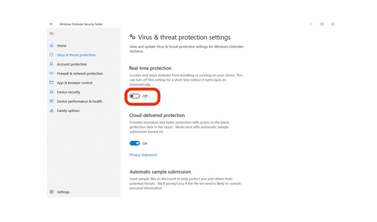 How To Turn Off Windows Defender