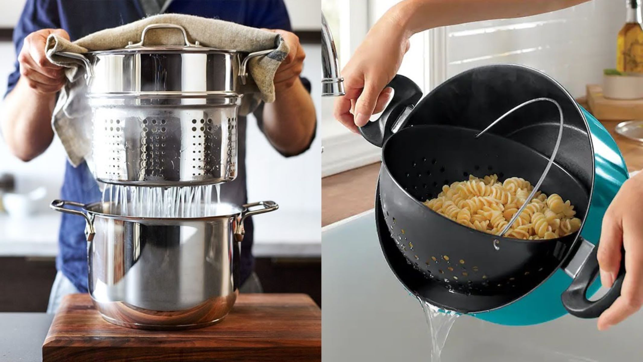 How To Use A Pasta Pot With Strainer