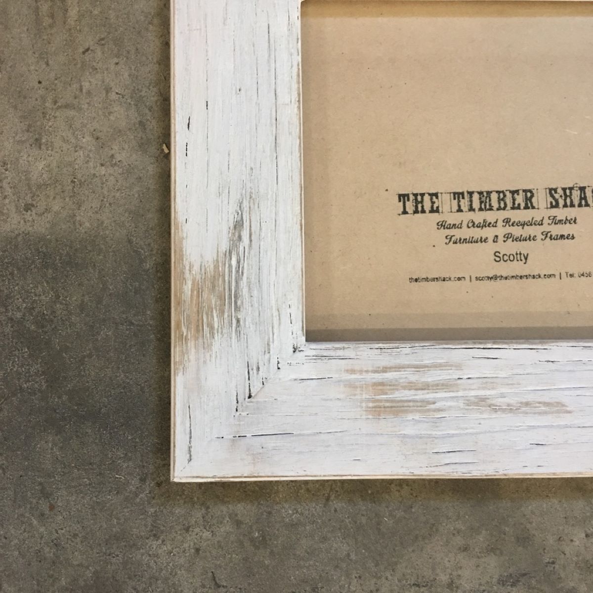How To White Wash A Picture Frame