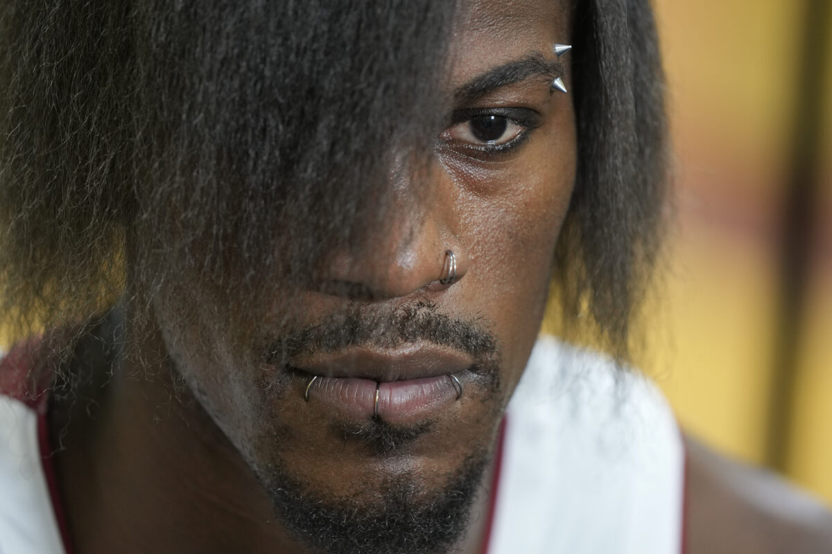 Jimmy Butler Turns Heads With Emo Hairstyle For Miami Heat Media Day