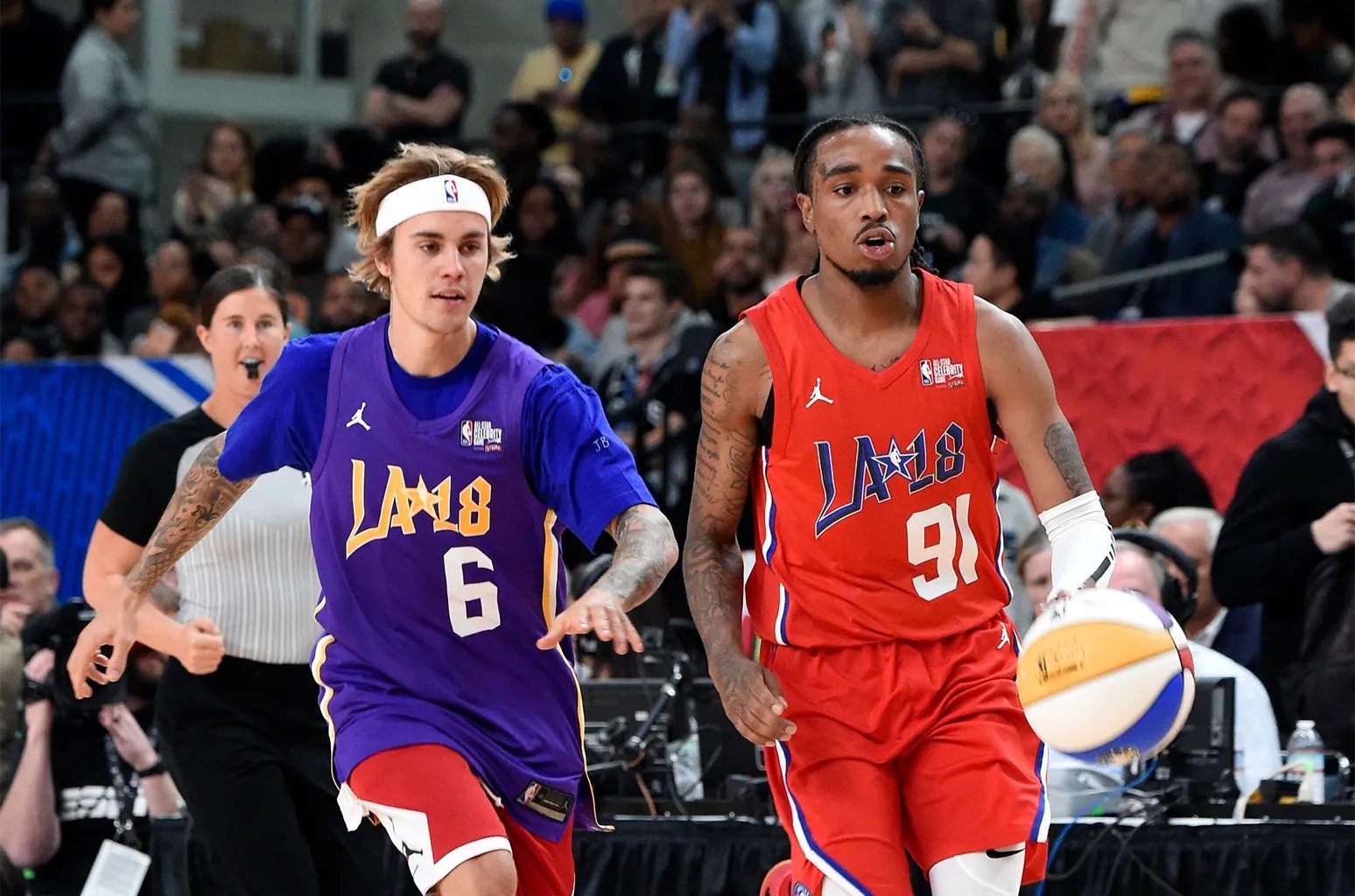 Justin Bieber Impresses With Basketball Skills In L.A. Game