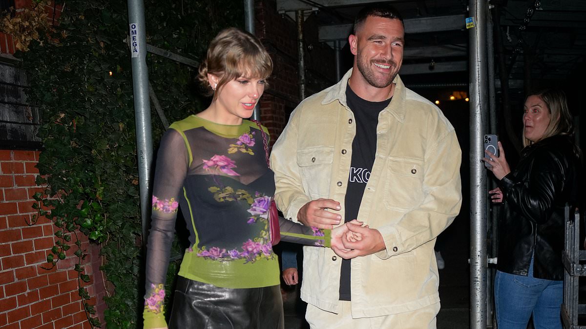 New Couple Alert: Taylor Swift And Travis Kelce Hold Hands While Leaving Arrowhead Stadium