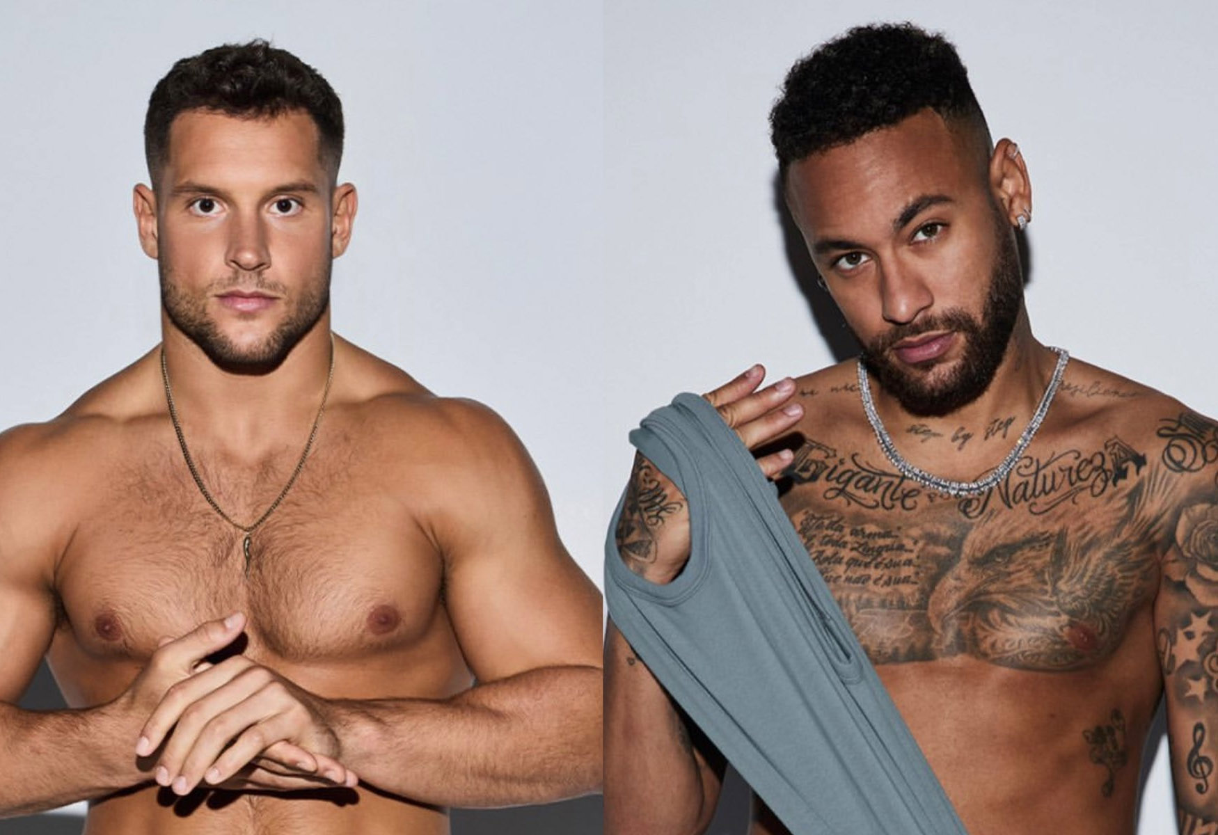 New Skims Mens Campaign Features Neymar Jr. And Nick Bosa Going Shirtless