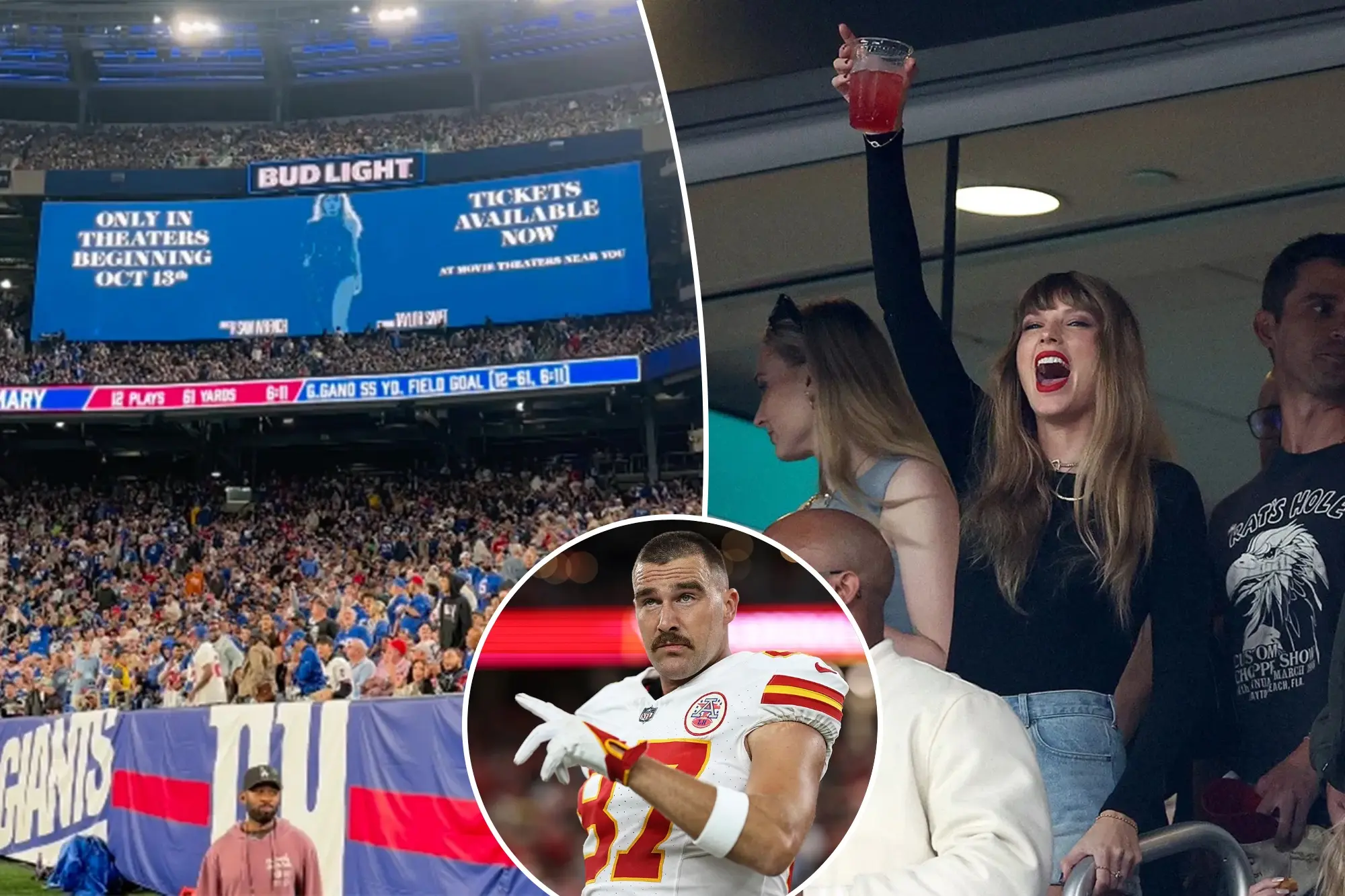 Taylor Swift Ad Booed By New York Giants Fans At MetLife Stadium During ‘Monday Night Football’
