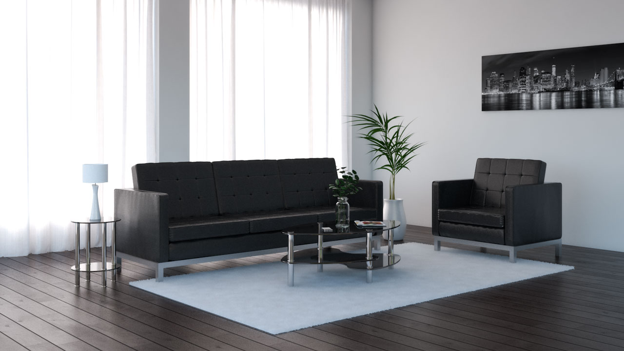 What Color Rug With Black Couch