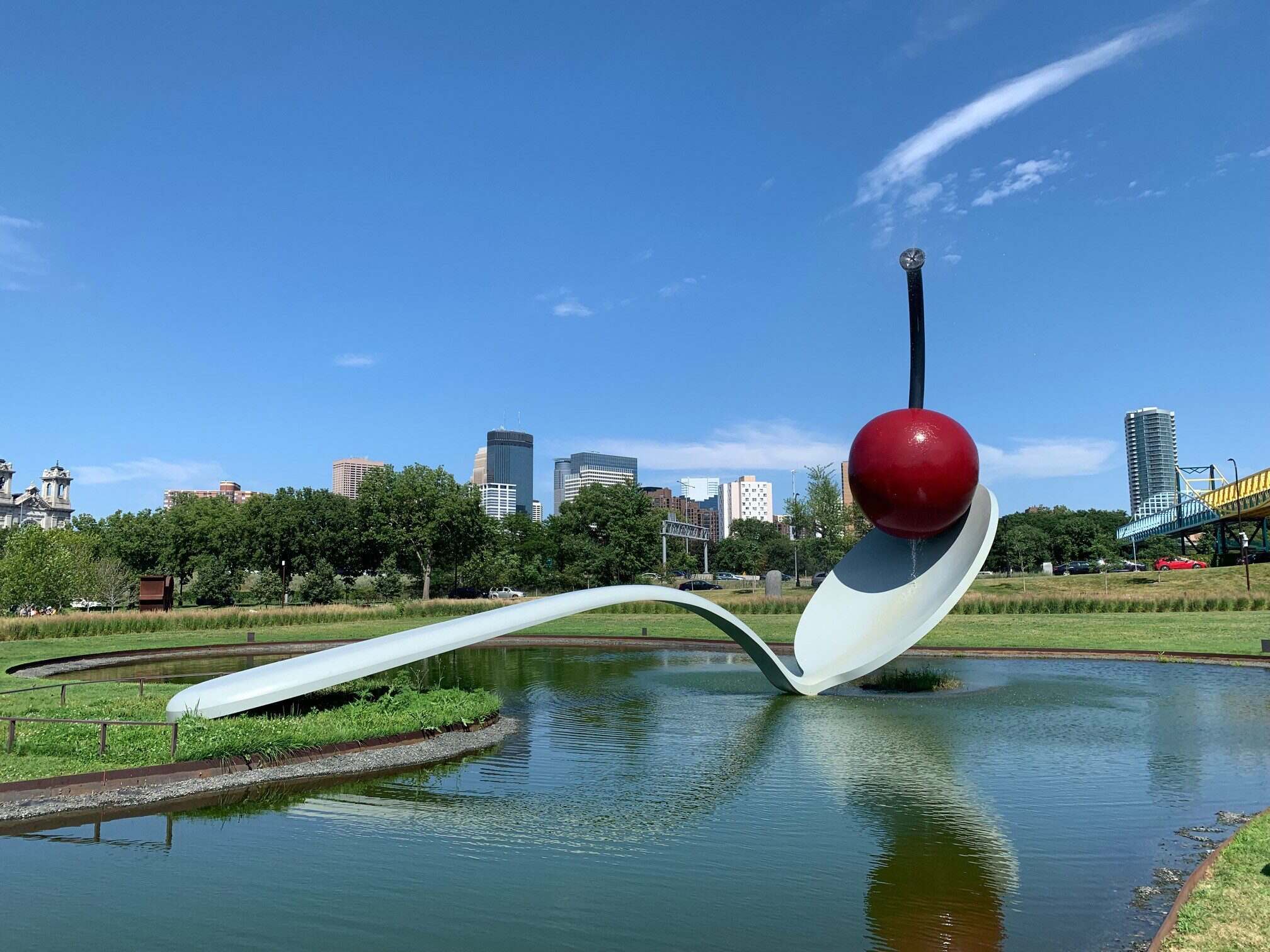 Which U.S. City Is Home To A Sculpture Called Spoonbridge And Cherry