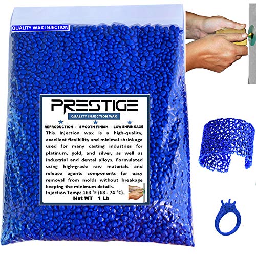 1 Lb Prestige Injection Wax Flexible Blue Beads