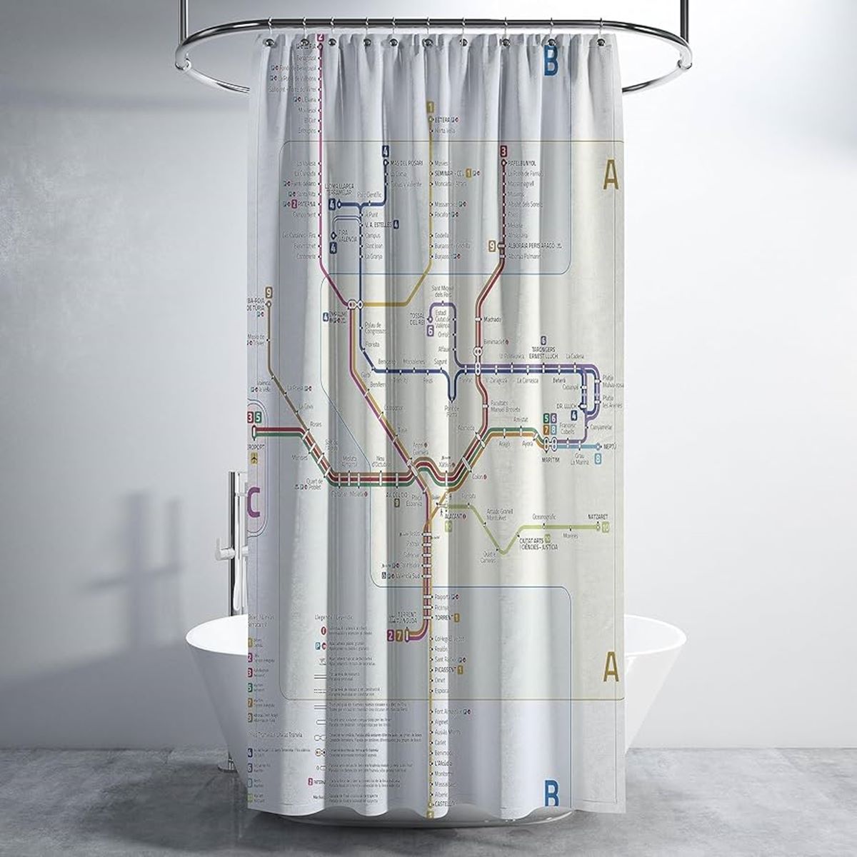 10 Amazing Map Shower Curtain for 2023