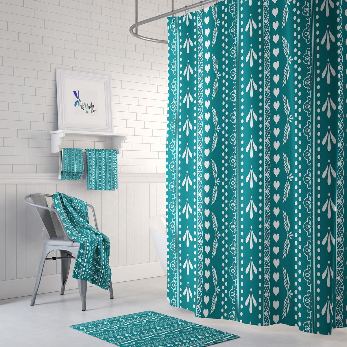 10 Amazing Teal Shower Curtain for 2023