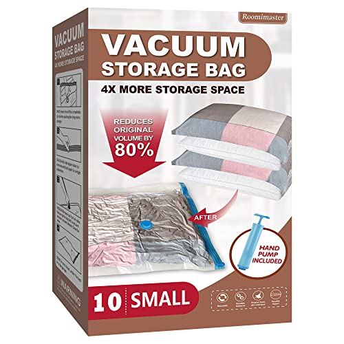 10 Small Vacuum Storage Bags with Pump