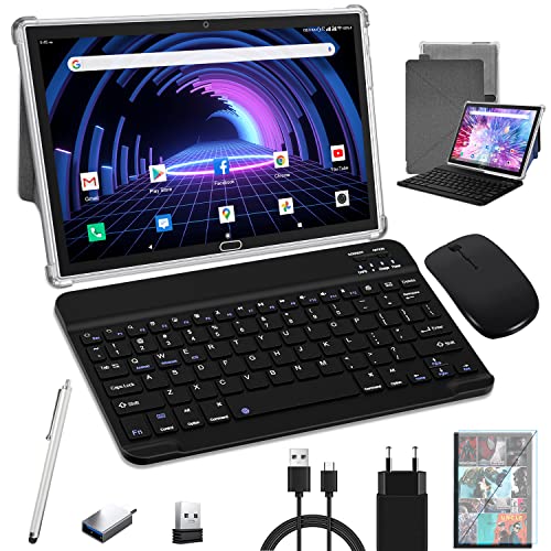 10.1-inch Android Tablet with Keyboard and Accessories