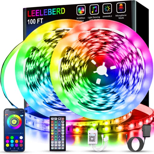 100 ft LED Strip Lights for Bedroom