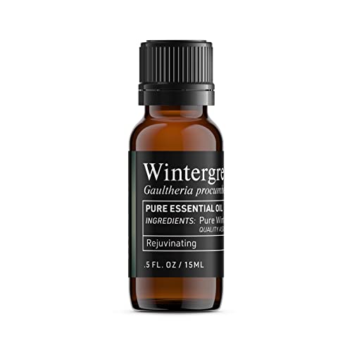100% Pure Essential Oil - Batch Tested & Third Party Verified - Premium Quality You Can Trust (0.5 Fl Oz) (Wintergreen)