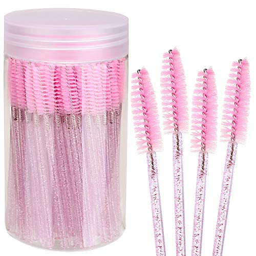 100pcs Disposable Mascara Brushes with Container
