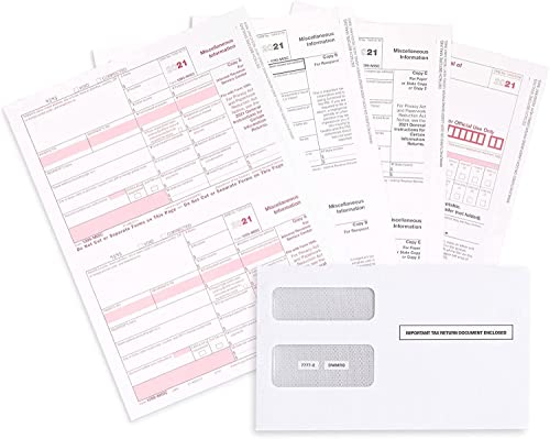 1099 MISC Tax Forms 2022 Bundle - Laser Forms for QuickBooks and Accounting Software