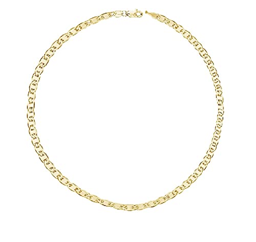 10k SOLID Yellow Gold Mariner-Link Chain Necklace or Bracelet