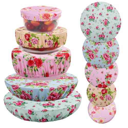 10Pcs Reusable Bowl Covers In 5 Size